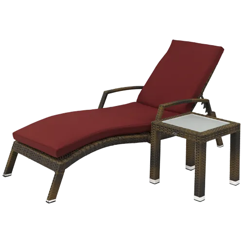 Chaise longue, Chaise longue de terrasse Siesta de Luxe empilable