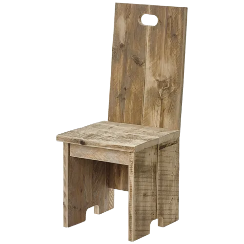 Chaise en bois de construction