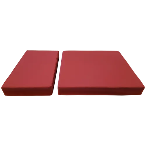 Set de coussins Silvia rouge