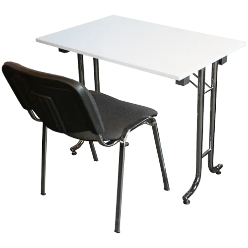 Remaining stock Folding table + Beethoven set in chrome