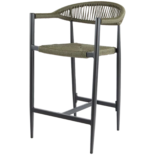 barstol Rhea opal</p><p>Stel: aluminium, pulverlakeret i antracit</p><p>Rebvævning i opal</p><p>Midi-højde</p>