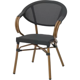 Chaise de terrasse Bucky noire