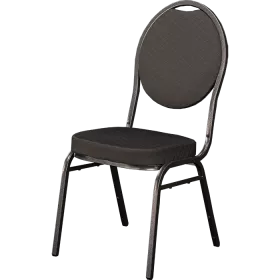 <p>Worldwide Seating Banket- og stabelstol Specialmodel</p><p>Stel: stål 20x20x1,0 mm pulverlakeret i hammertone antracit</p><p>Sæde/ryg: skum med stofbetræk i sort eller rød</p>