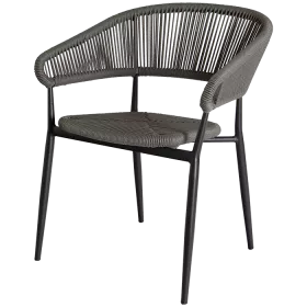 Chaise de terrasse Victoria anthracite