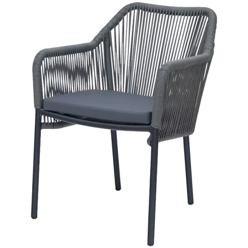 Chaise de terrasse Minerva anthracite