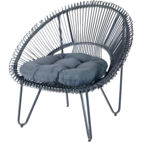 Fauteuil lounge Levana anthracite
