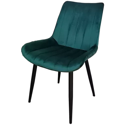 Chaise rembourrée Joker verte