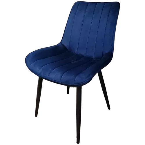 Chaise rembourrée Joker bleue
