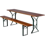 ensemble table et bancs de brasserie Image 2