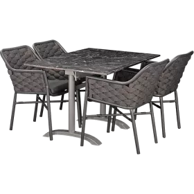 Ensemble d'extérieur Varuna  & Nero Marble  120x80cm