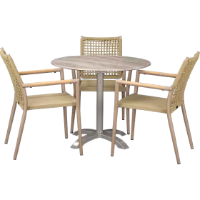 Ensemble extérieur Helios Greige & White Ashø80cm