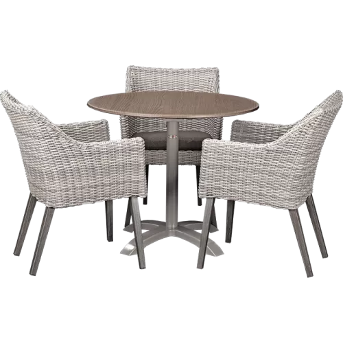 Ensemble extérieur Oberon &amp;  Loft Oak ø80 cm