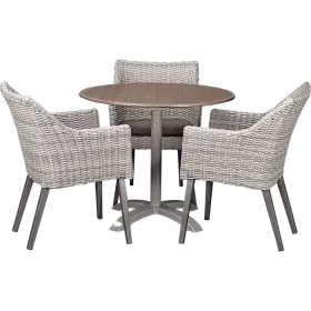 Ensemble extérieur Oberon &  Loft Oak ø80 cm