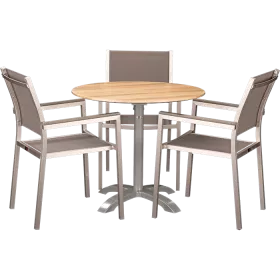 Ensemble extérieur Sedna & Acacia ø80 cm