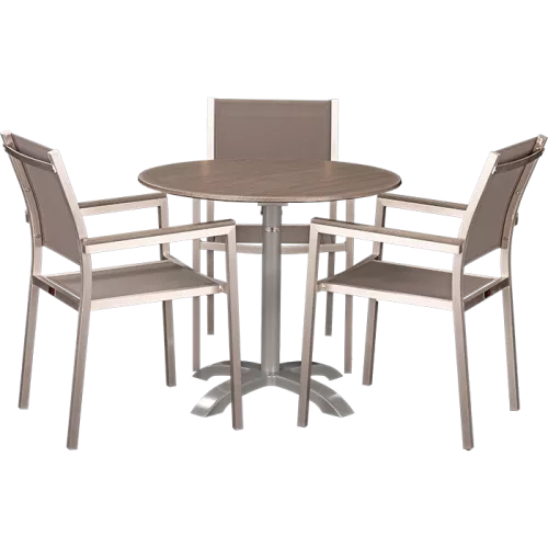 Ensemble extérieur Sedna &amp; Loft Oak ø80 cm
