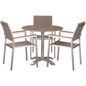 Ensemble extérieur Sedna & Loft Oak ø80 cm
