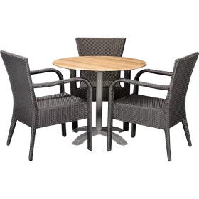 Ensemble extérieur Porto & Acacia ø80cm