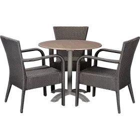 Ensemble extérieur Porto &  Loft Oak  ø80cm