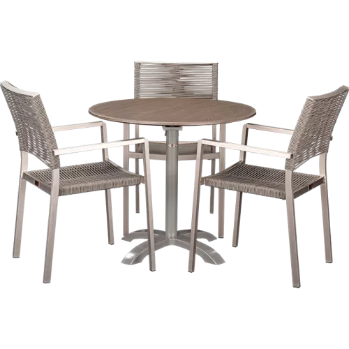 Ensemble extérieur Triton &amp; Loft Oak ø80cm