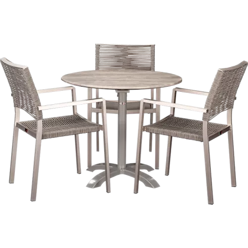 Ensemble extérieur Triton &amp; White Ash ø80cm