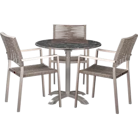 Ensemble extérieur Triton & Nero Marble ø70cm