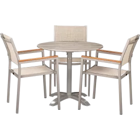 Ensemble extérieur Eris & White Ash ø80cm