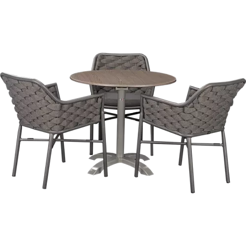 Ensemble extérieur Varuna &amp; Loft Oak ø80cm