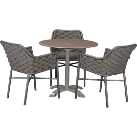 Ensemble extérieur Varuna & Loft Oak ø80cm
