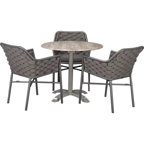 Ensemble extérieur Varuna &amp; White Ash ø80cm