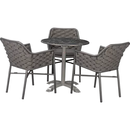 Ensemble extérieur Varuna &amp; Nero Marble ø70cm