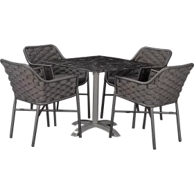 Ensemble d'extérieur Varuna & Nero Marble 80x80cm