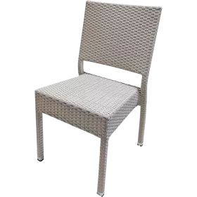 Article en déstockage : chaise de terrasse Jupiter en blanc