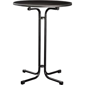Table haute Simple high ø80 cm Noir