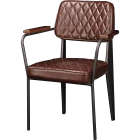 Chaise rembourrée Cherry brun foncé AL