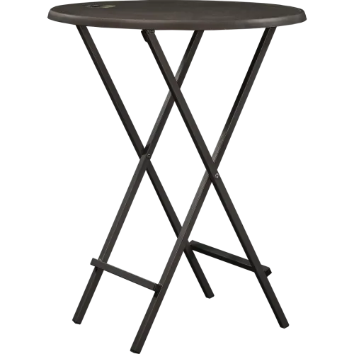 Article spécial table pliante ronde Ø80 cm – Plateau Sevelit et cadre en acier anthracite
