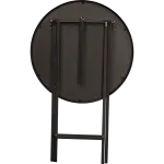 Article spécial table pliante ronde Ø80 cm – Plateau Sevelit et cadre en acier anthracite Image 2