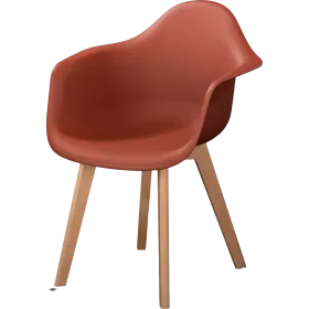 Lot spécial : chaise design en bordeaux