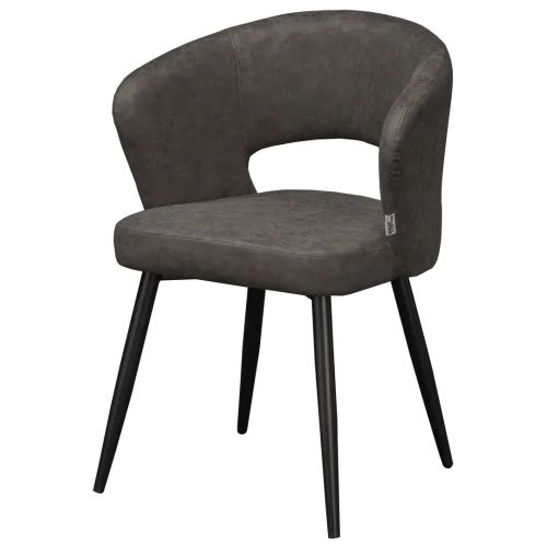 Chaise rembourrée Brighton en simili cuir