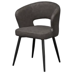 Chaise rembourrée Brighton en simili cuir