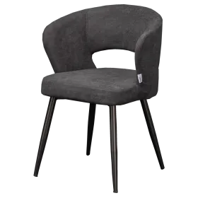 Chaise rembourrée Brighton 98 Noir