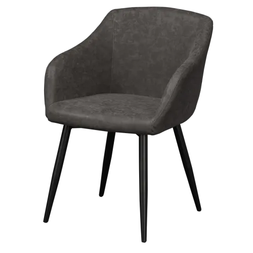 Chaise rembourrée Liverpool en simili cuir