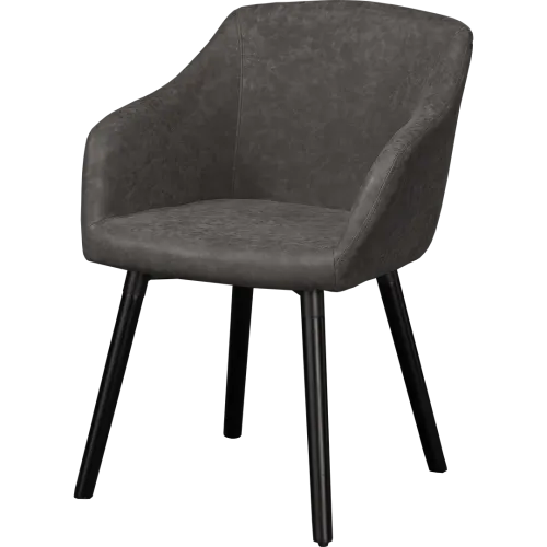 Chaise rembourrée Liverpool en simili cuir