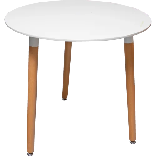 Table ronde blanche en déstockage