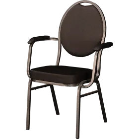 Chaise empilable Monza AL noire (fin de série)