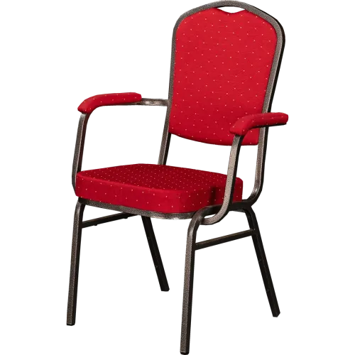 Chaise empilable Amsterdam AL rouge (fin de série)